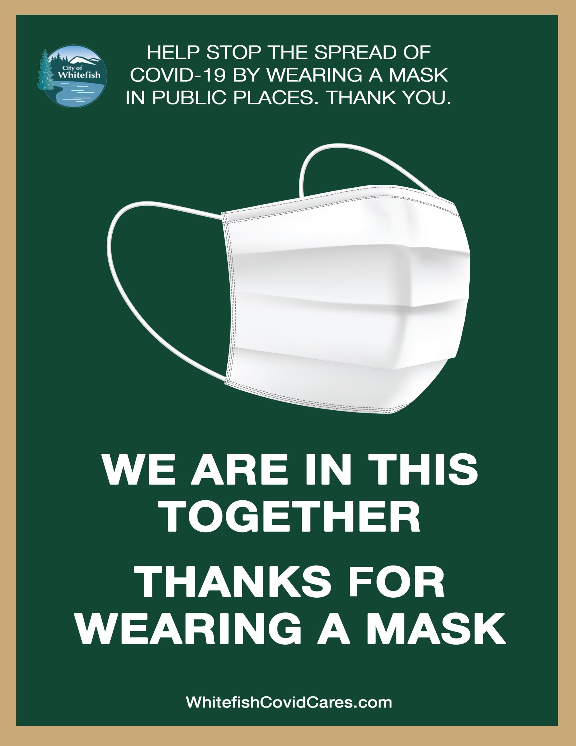 Face Coverings Recommended.poster