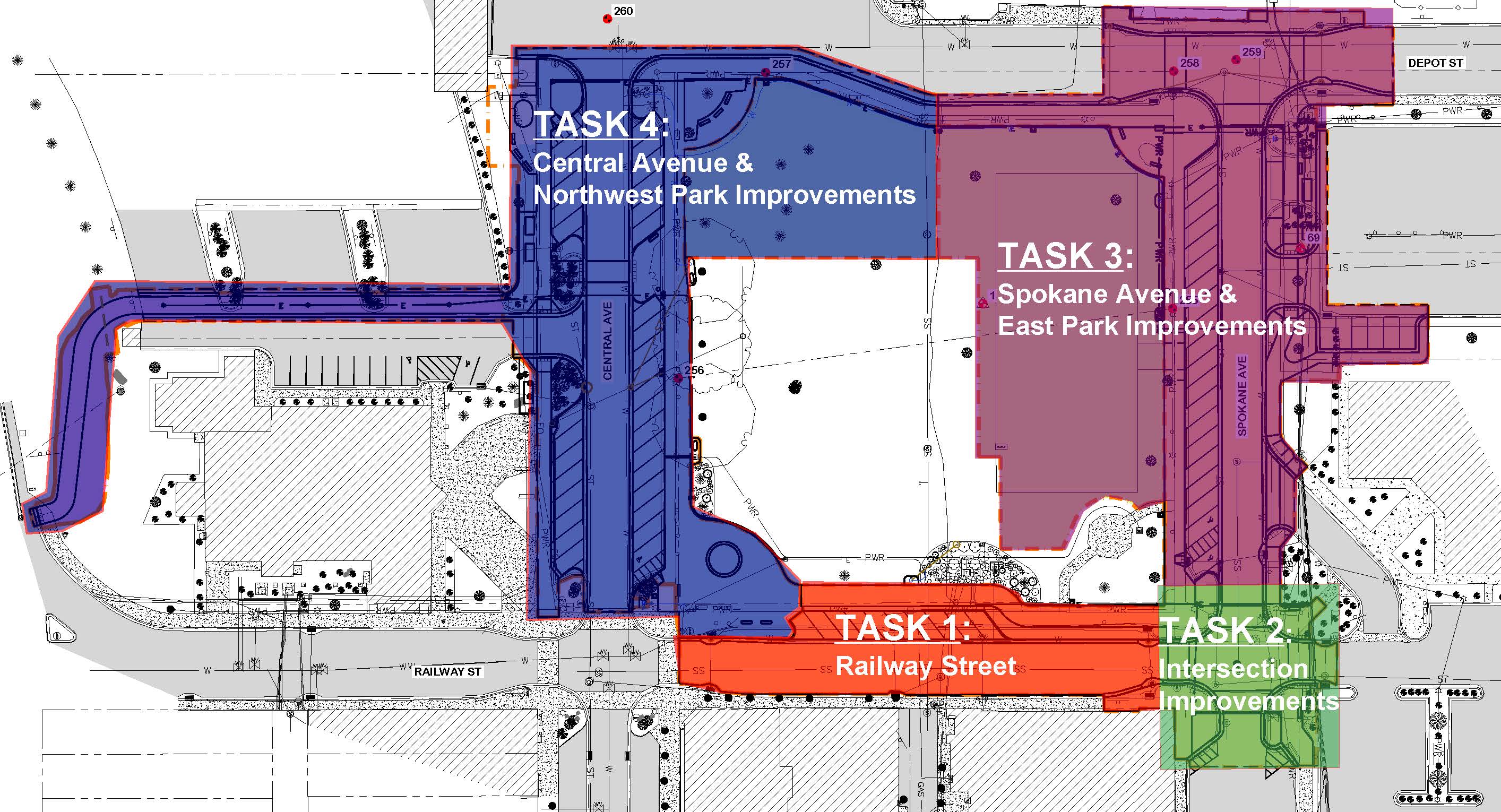 Depot Park Tasks Map