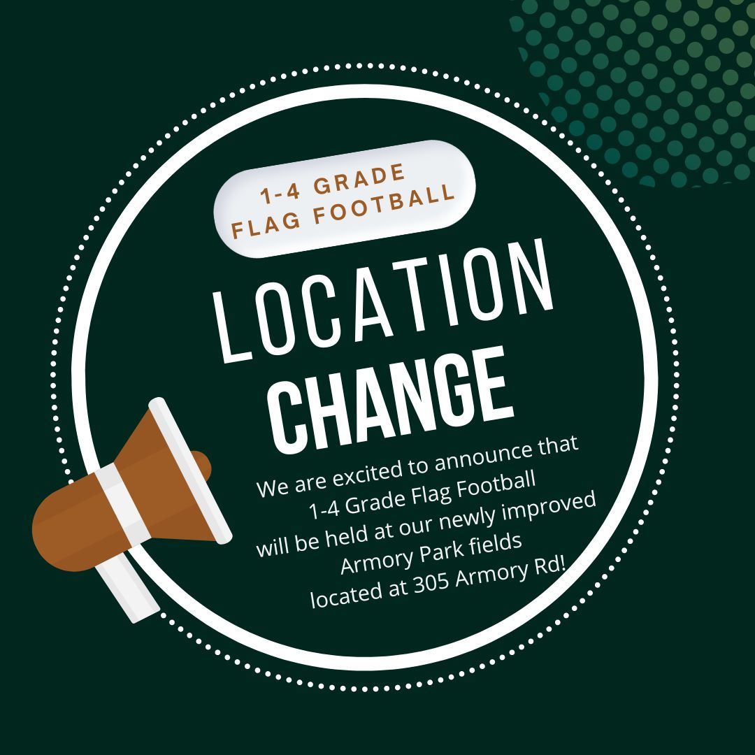 Flag Football Location Change