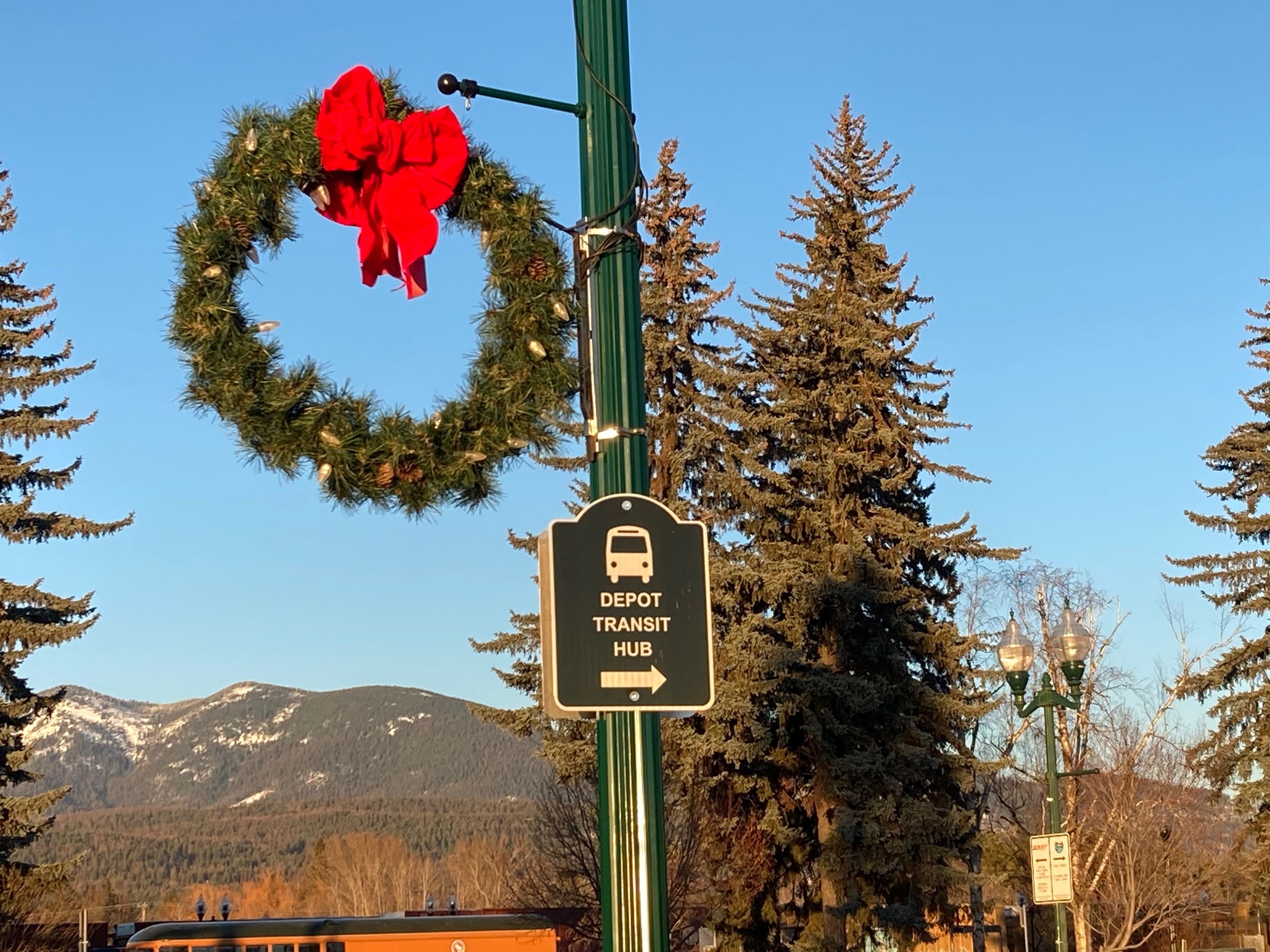 Depot Transit Hub Sign