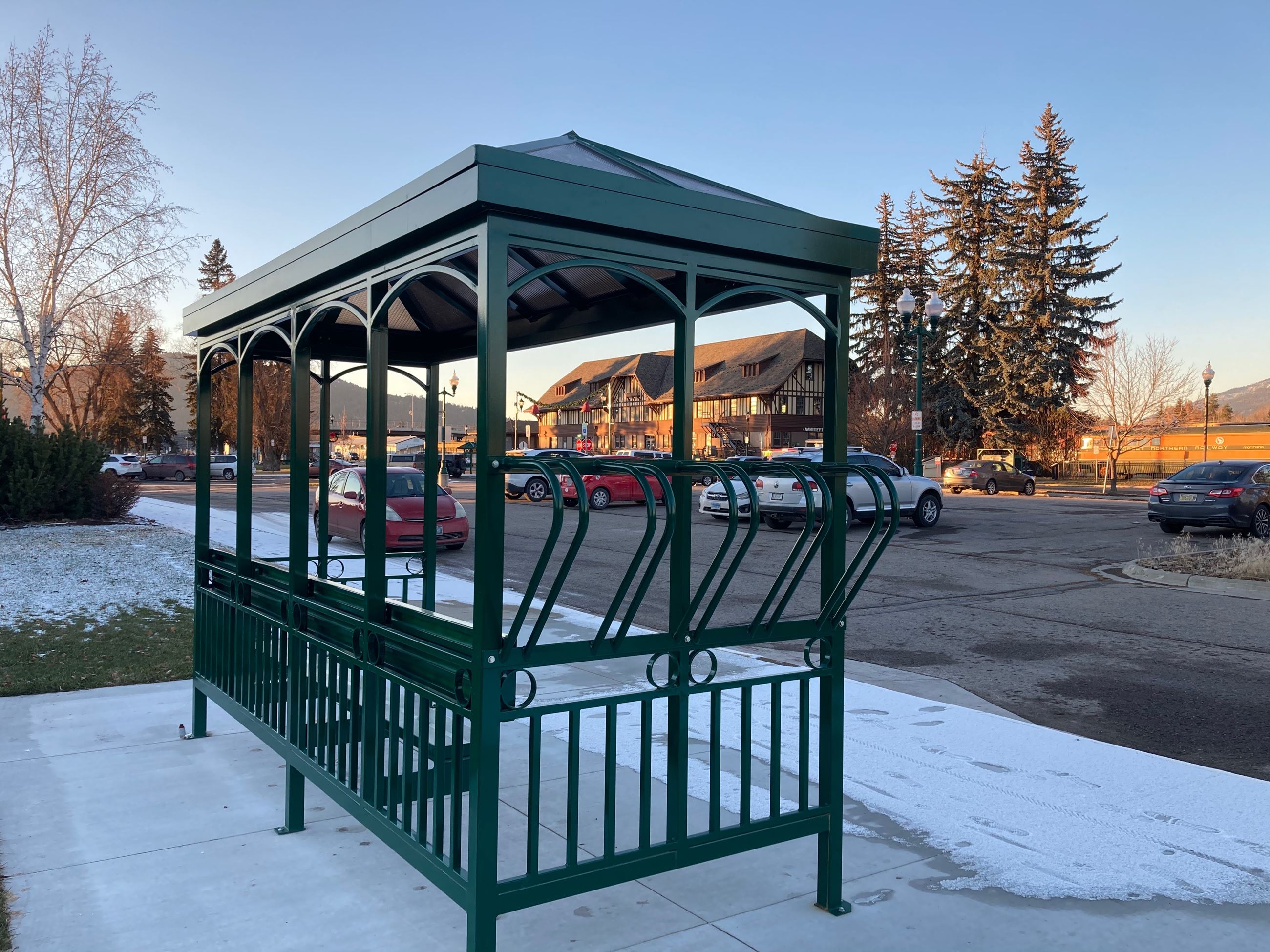 Bus Shelter at Depot Transit Hub