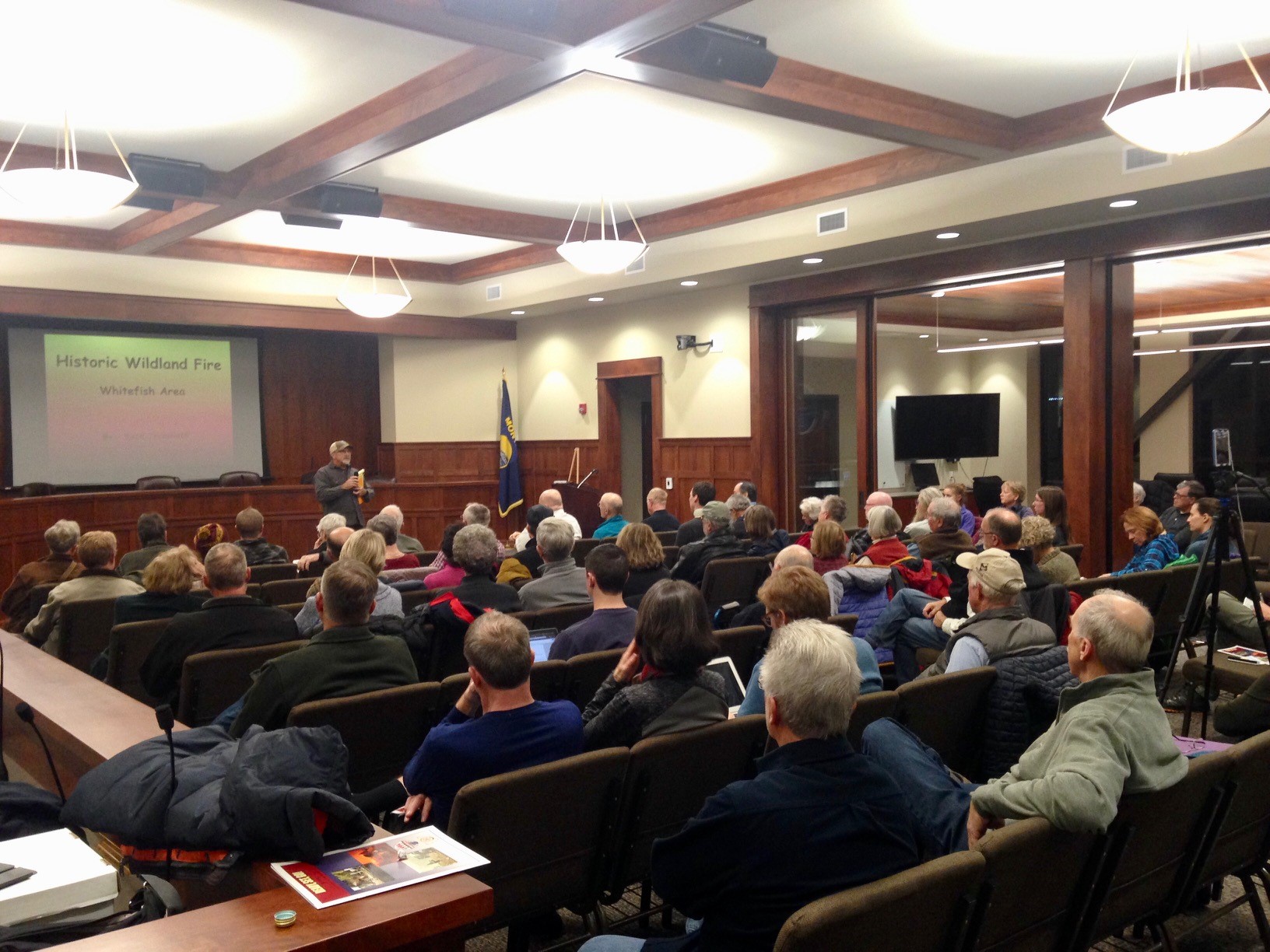 Flathead Valley Residents Gathered at Whitefish City Hall to Hear from Fire Experts on the Dangers o