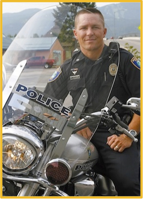 Officer Rob on a Police Motorcycle